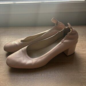 Everlane The Day Heel Light Pink Leather Pumps Women's Size 10